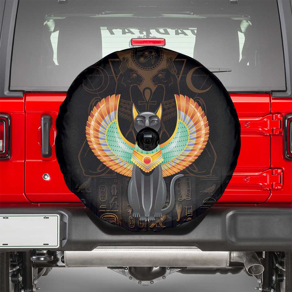 Winged Egypt Cats Spare Tire Cover Ancient Egypt Culture - Wonder Print Shop