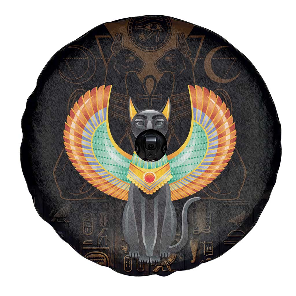 Winged Egypt Cats Spare Tire Cover Ancient Egypt Culture - Wonder Print Shop