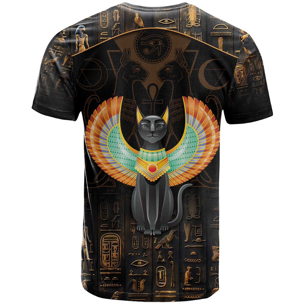 Winged Egypt Cats T Shirt Ancient Egypt Culture - Wonder Print Shop