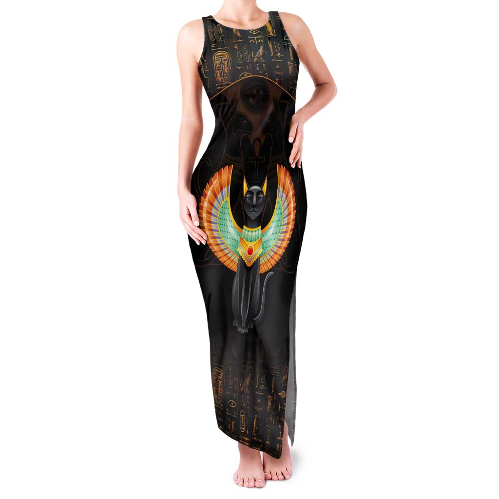 Winged Egypt Cats Tank Maxi Dress Ancient Egypt Culture - Wonder Print Shop