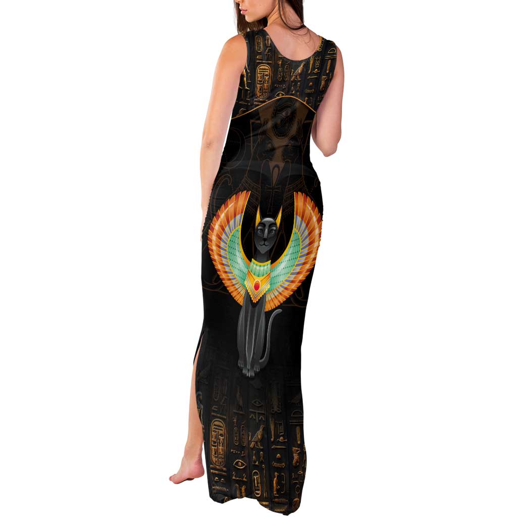 Winged Egypt Cats Tank Maxi Dress Ancient Egypt Culture - Wonder Print Shop