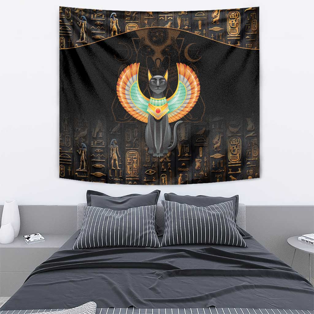Winged Egypt Cats Tapestry Ancient Egypt Culture - Wonder Print Shop