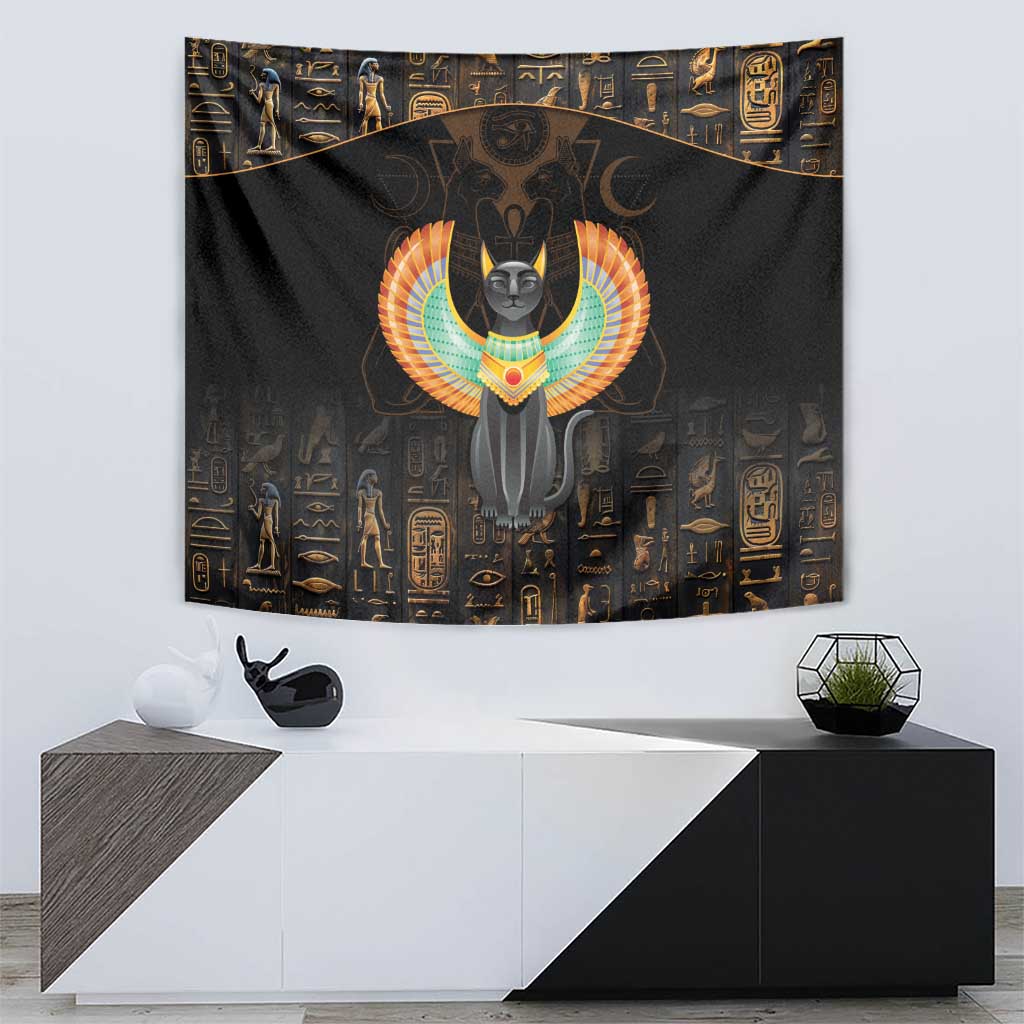 Winged Egypt Cats Tapestry Ancient Egypt Culture - Wonder Print Shop