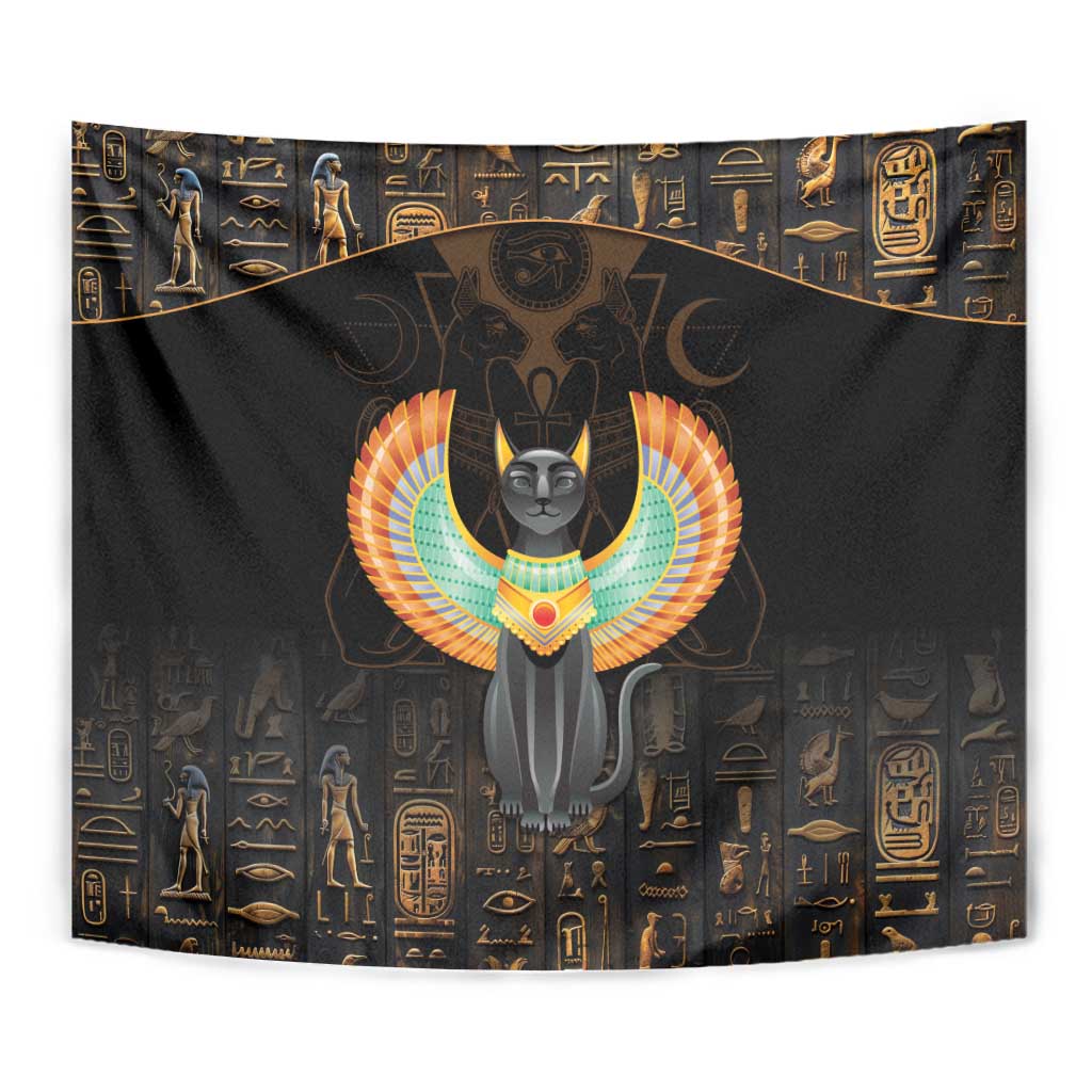 Winged Egypt Cats Tapestry Ancient Egypt Culture - Wonder Print Shop