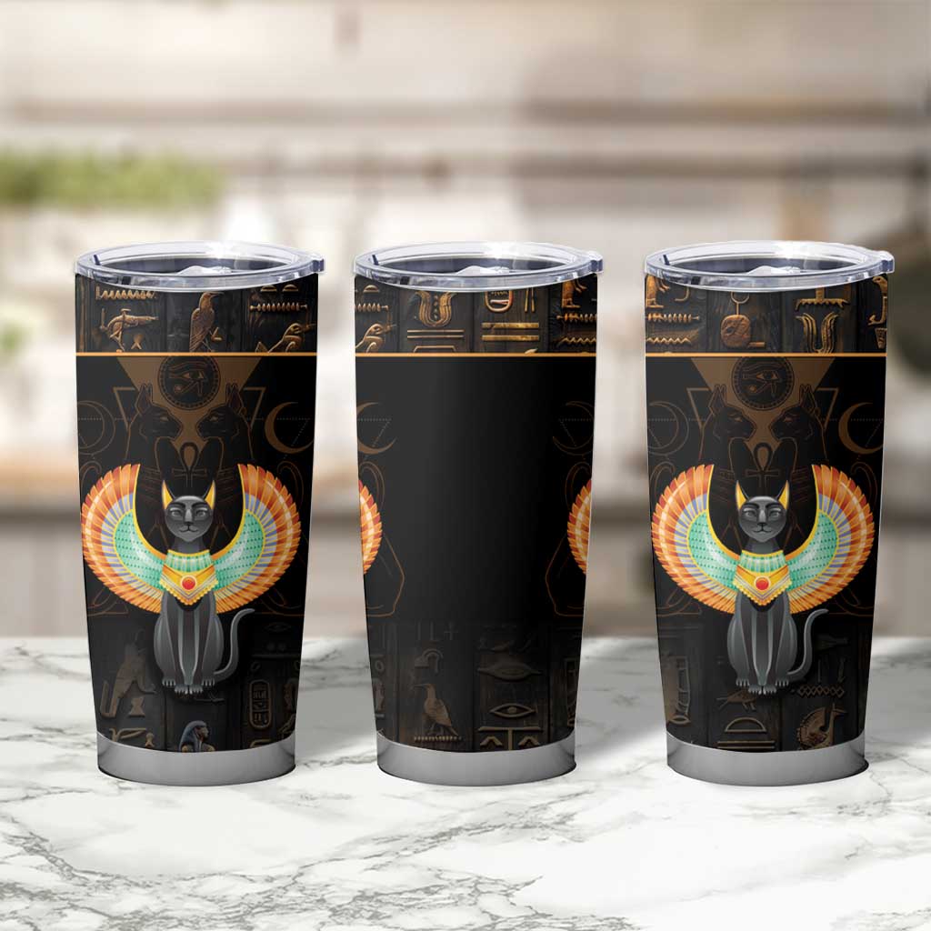 Winged Egypt Cats Tumbler Cup Ancient Egypt Culture - Wonder Print Shop