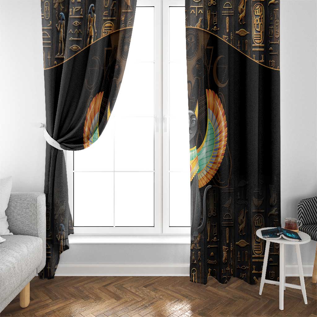 Winged Egypt Cats Window Curtain Ancient Egypt Culture - Wonder Print Shop