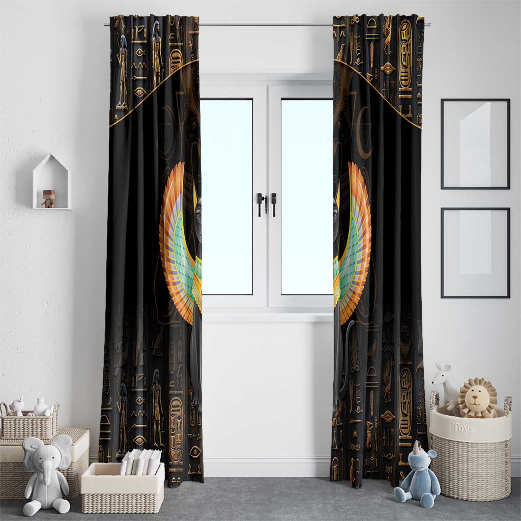 Winged Egypt Cats Window Curtain Ancient Egypt Culture - Wonder Print Shop