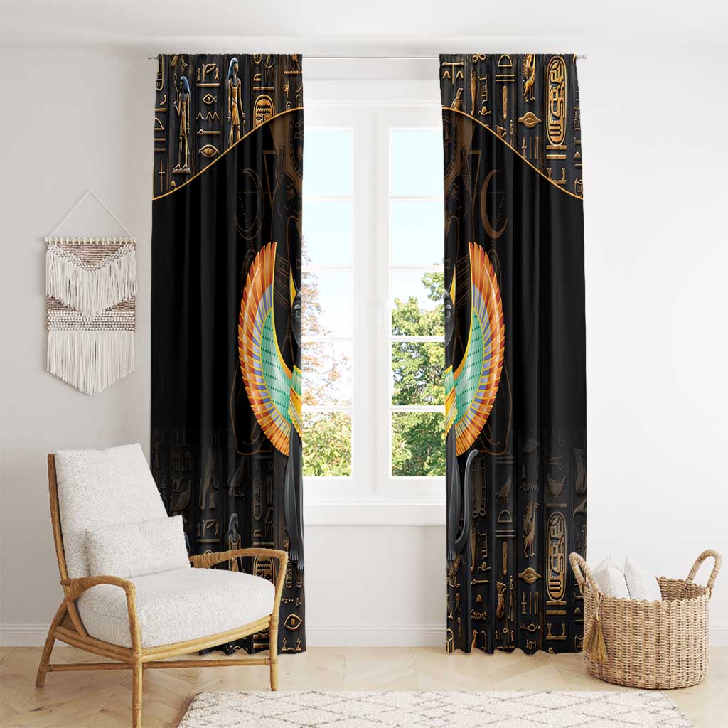 Winged Egypt Cats Window Curtain Ancient Egypt Culture - Wonder Print Shop
