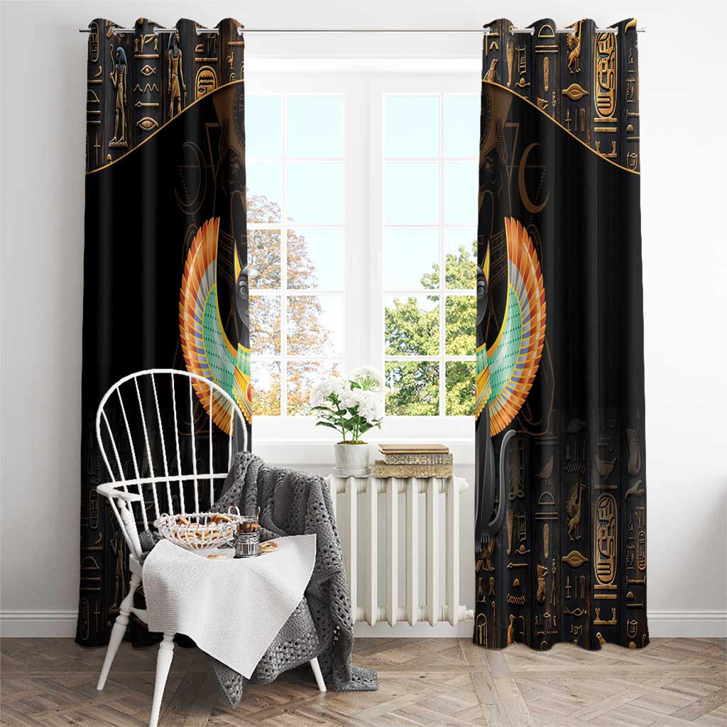 Winged Egypt Cats Window Curtain Ancient Egypt Culture - Wonder Print Shop