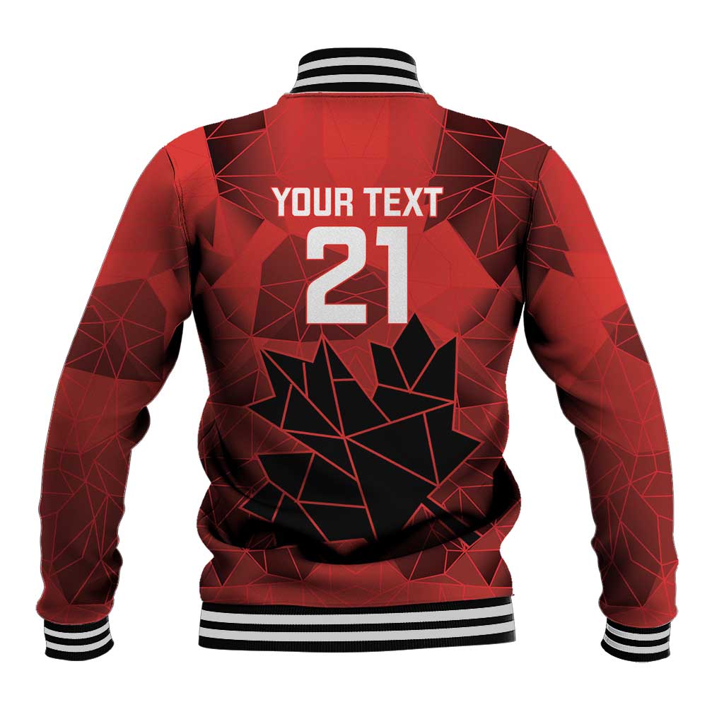 Custom Women Rugby Canada Baseball Jacket Maple Energy Never Stops - Wonder Print Shop