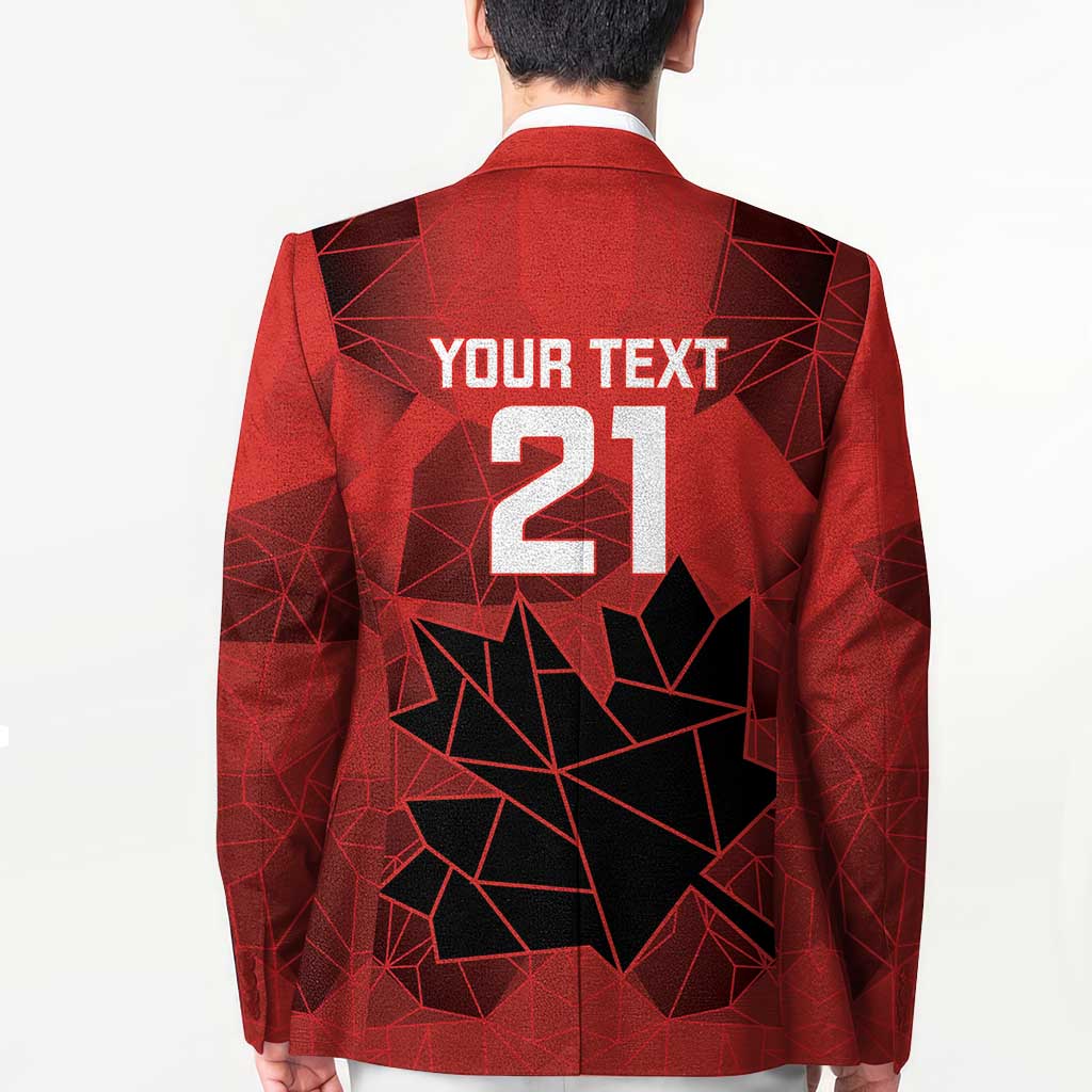 Custom Women Rugby Canada Blazer Maple Energy Never Stops - Wonder Print Shop