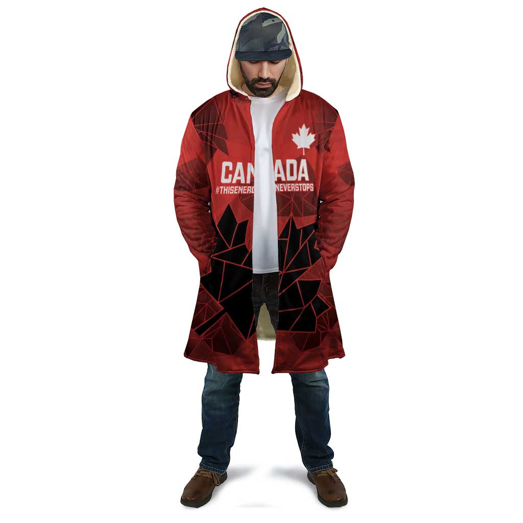 Custom Women Rugby Canada Cloak Maple Energy Never Stops - Wonder Print Shop