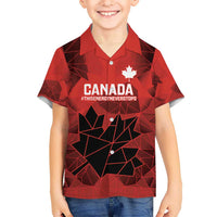 Custom Women Rugby Canada Kid Hawaiian Shirt Maple Energy Never Stops - Wonder Print Shop