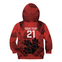 Custom Women Rugby Canada Kid Hoodie Maple Energy Never Stops - Wonder Print Shop