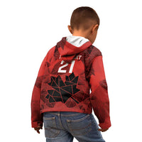 Custom Women Rugby Canada Kid Hoodie Maple Energy Never Stops - Wonder Print Shop