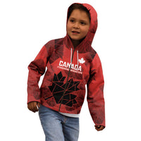 Custom Women Rugby Canada Kid Hoodie Maple Energy Never Stops - Wonder Print Shop