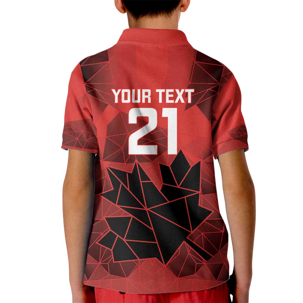 Custom Women Rugby Canada Kid Polo Shirt Maple Energy Never Stops - Wonder Print Shop