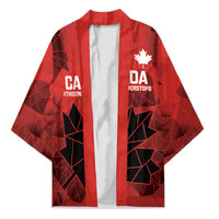 Custom Women Rugby Canada Kimono Maple Energy Never Stops - Wonder Print Shop