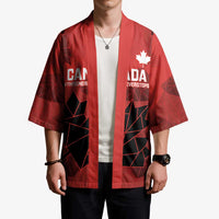 Custom Women Rugby Canada Kimono Maple Energy Never Stops - Wonder Print Shop