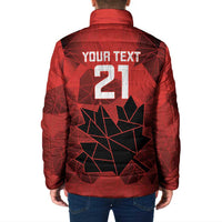 Custom Women Rugby Canada Padded Jacket Maple Energy Never Stops - Wonder Print Shop