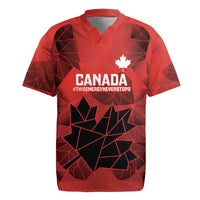 Custom Women Rugby Canada Rugby Jersey Maple Energy Never Stops - Wonder Print Shop