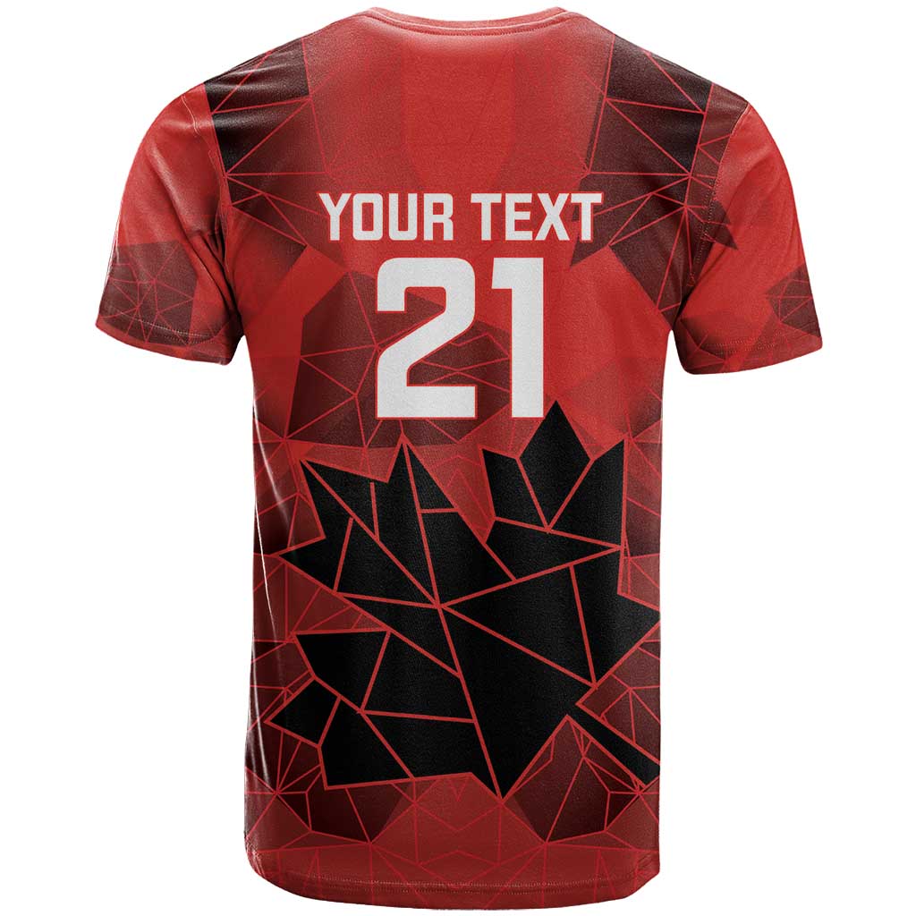 Custom Women Rugby Canada T Shirt Maple Energy Never Stops - Wonder Print Shop