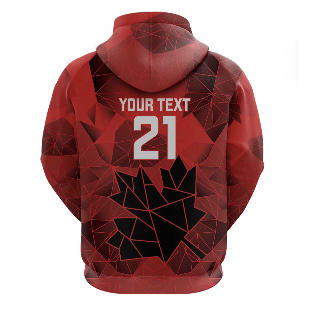 Custom Women Rugby Canada Zip Hoodie Maple Energy Never Stops - Wonder Print Shop