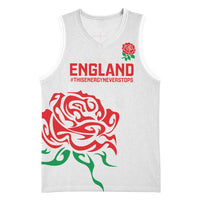Custom Women Rugby England Basketball Jersey Red Roses Energy Never Stops - Wonder Print Shop