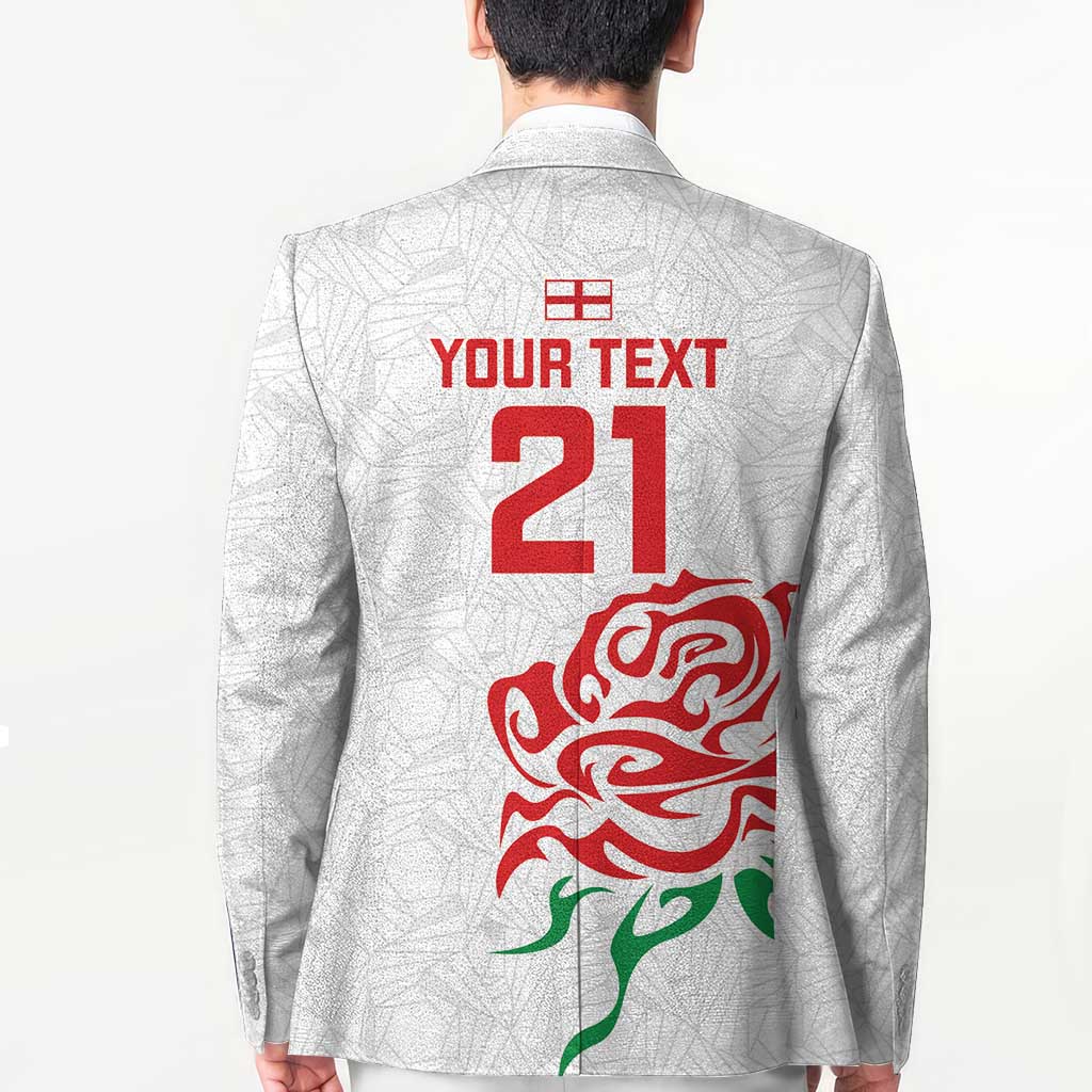Custom Women Rugby England Blazer Red Roses Energy Never Stops - Wonder Print Shop