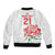 Custom Women Rugby England Bomber Jacket Red Roses Energy Never Stops - Wonder Print Shop