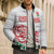 Custom Women Rugby England Bomber Puffer Jacket Red Roses Energy Never Stops - Wonder Print Shop