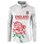 Custom Women Rugby England Button Sweatshirt Red Roses Energy Never Stops - Wonder Print Shop