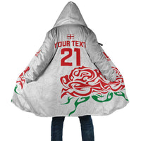 Custom Women Rugby England Cloak Red Roses Energy Never Stops - Wonder Print Shop