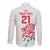 Custom Women Rugby England Long Sleeve Button Shirt Red Roses Energy Never Stops - Wonder Print Shop