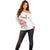 Custom Women Rugby England Off Shoulder Sweater Red Roses Energy Never Stops - Wonder Print Shop