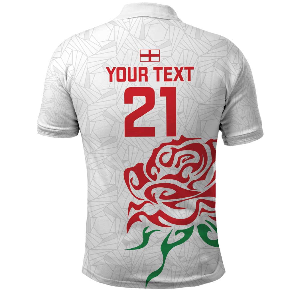Custom Women Rugby England Polo Shirt Red Roses Energy Never Stops - Wonder Print Shop