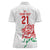 Custom Women Rugby England Women Polo Shirt Red Roses Energy Never Stops - Wonder Print Shop