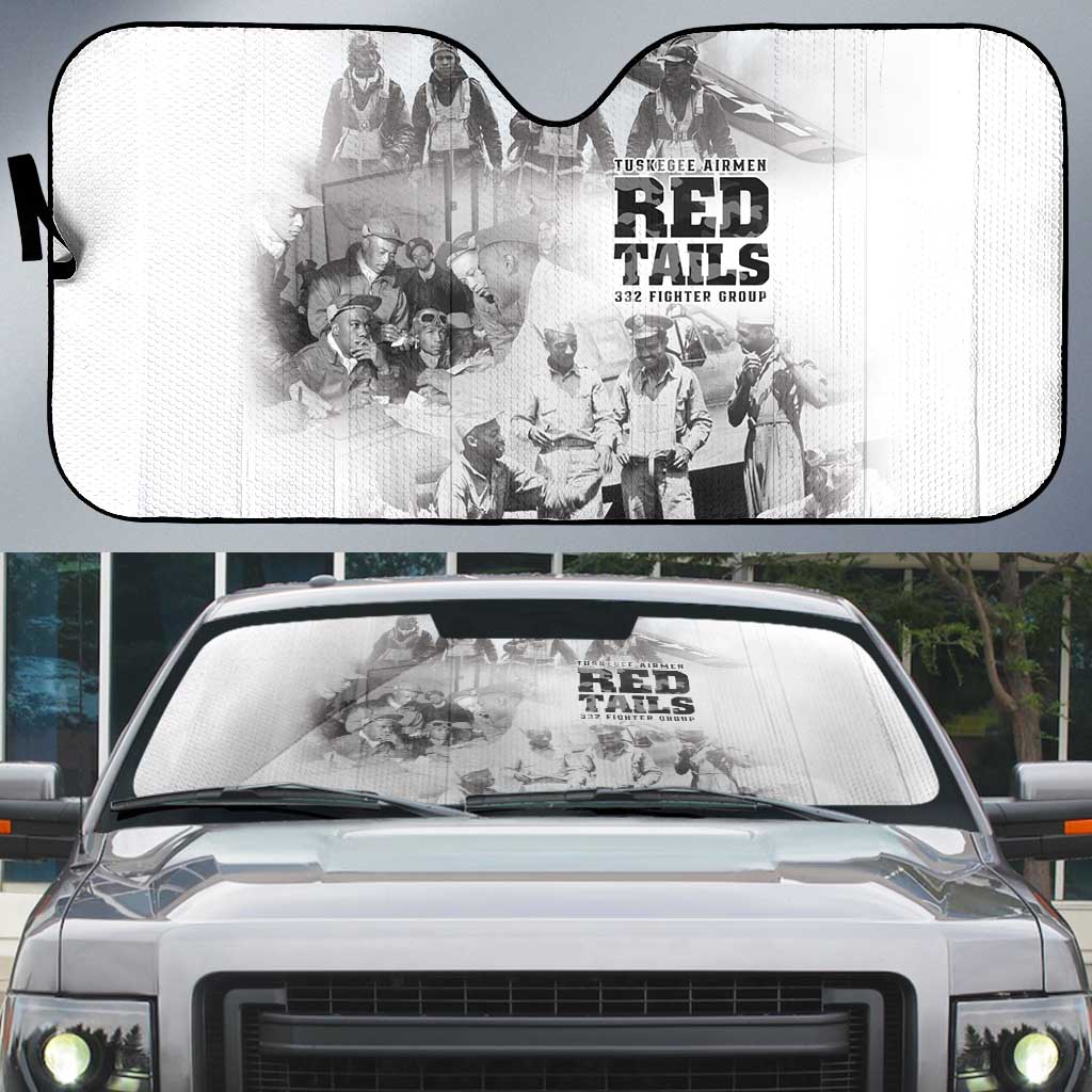 Tuskegee Airmen 332nd Fighter Group Auto Sun Shade The First to Fly with Honor - Wonder Print Shop