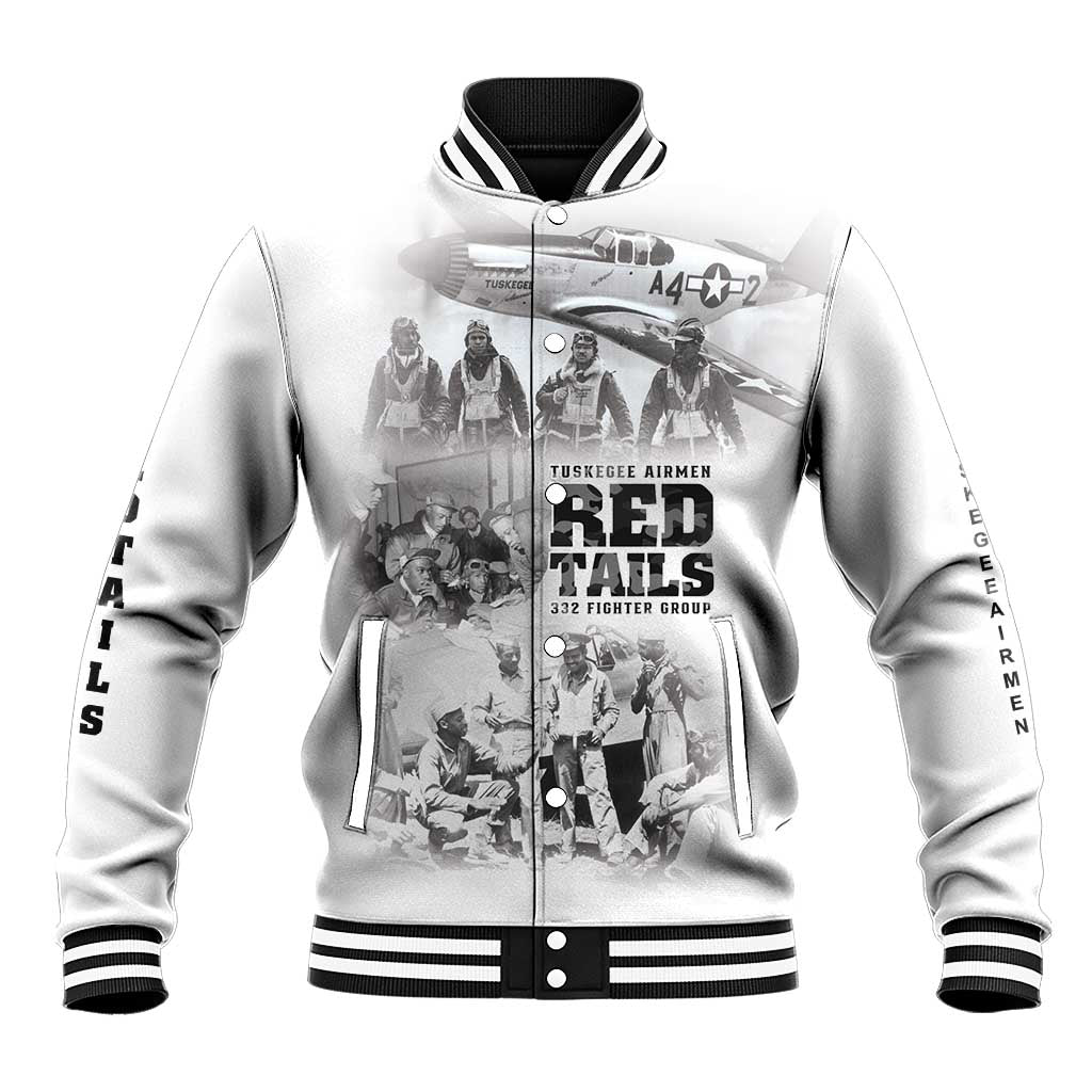 Tuskegee Airmen 332nd Fighter Group Baseball Jacket The First to Fly with Honor - Wonder Print Shop