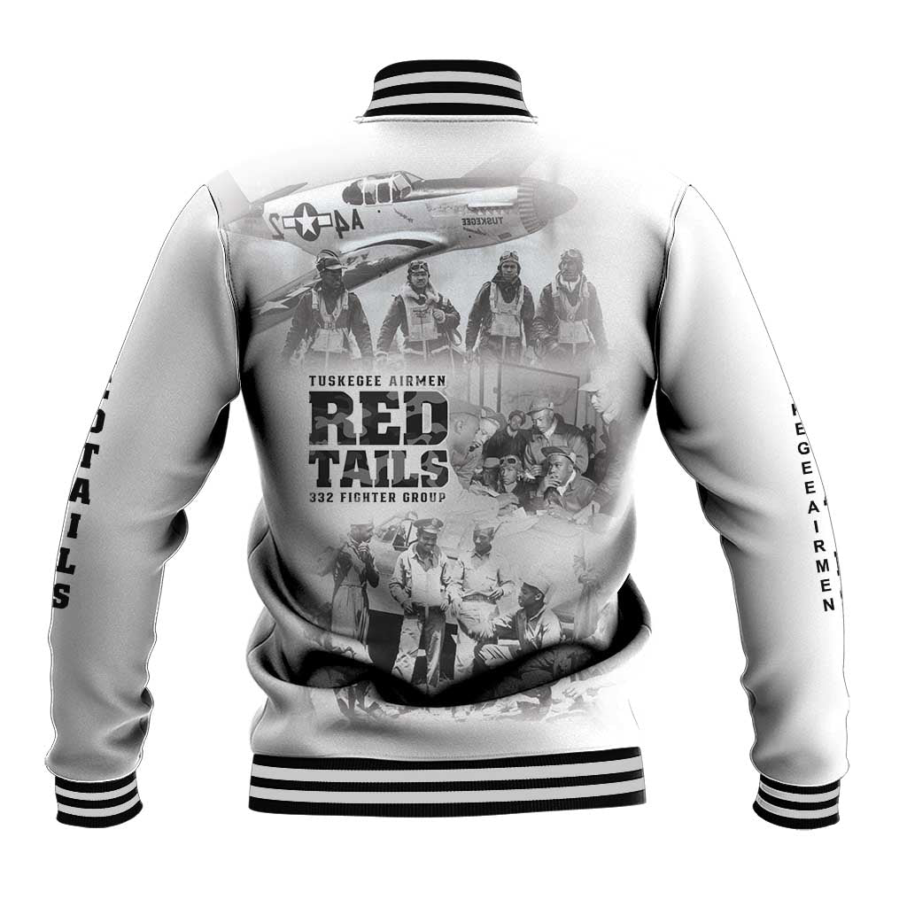 Tuskegee Airmen 332nd Fighter Group Baseball Jacket The First to Fly with Honor - Wonder Print Shop