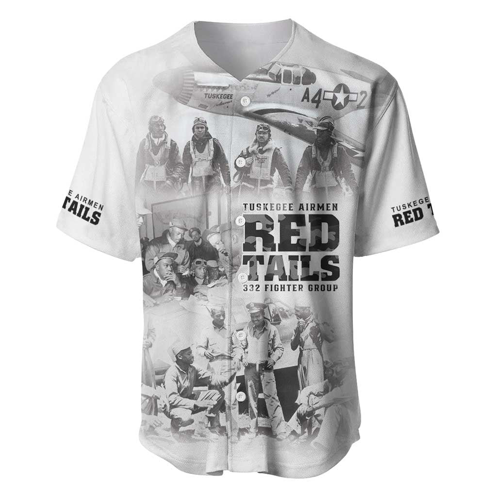 Tuskegee Airmen 332nd Fighter Group Baseball Jersey The First to Fly with Honor - Wonder Print Shop