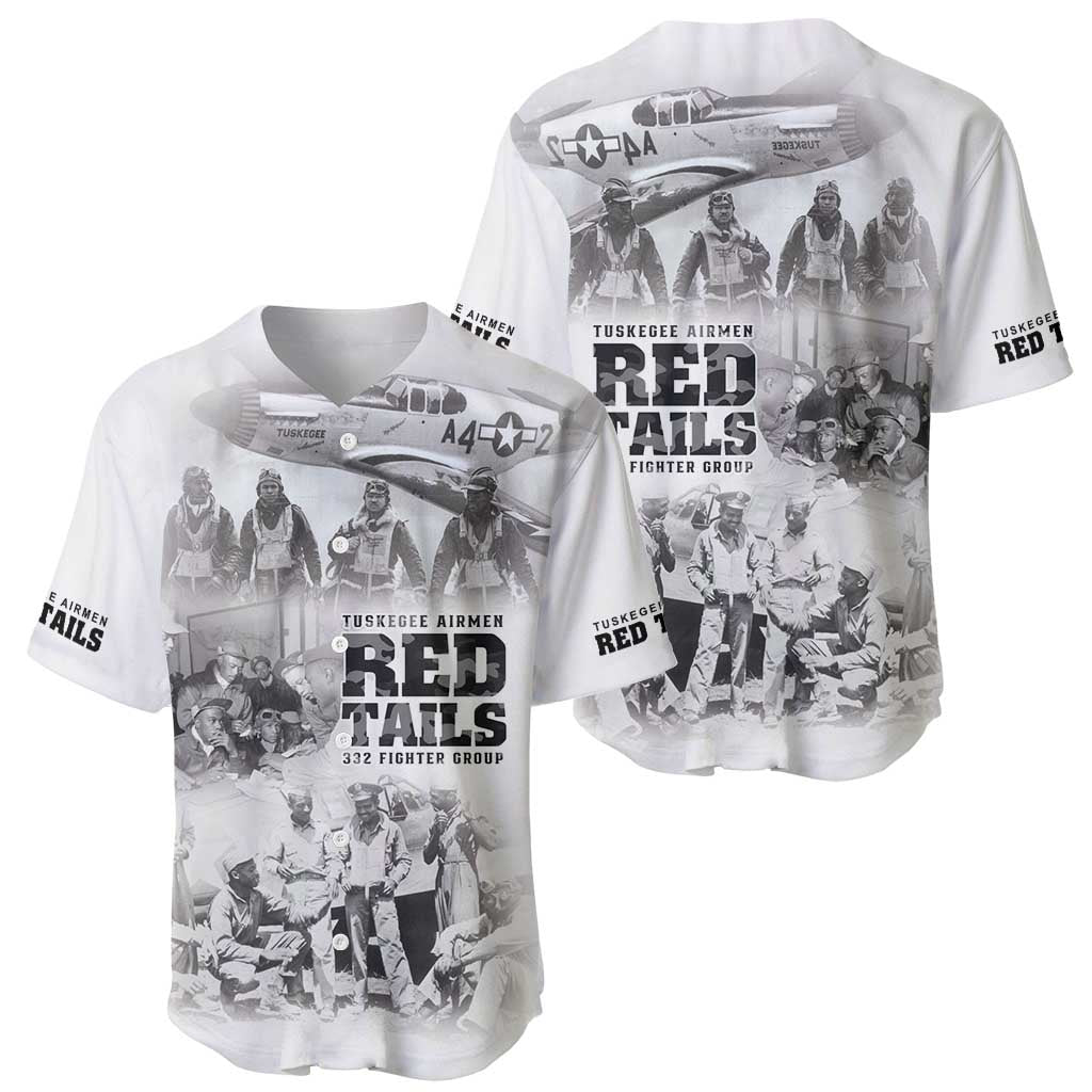 Tuskegee Airmen 332nd Fighter Group Baseball Jersey The First to Fly with Honor - Wonder Print Shop