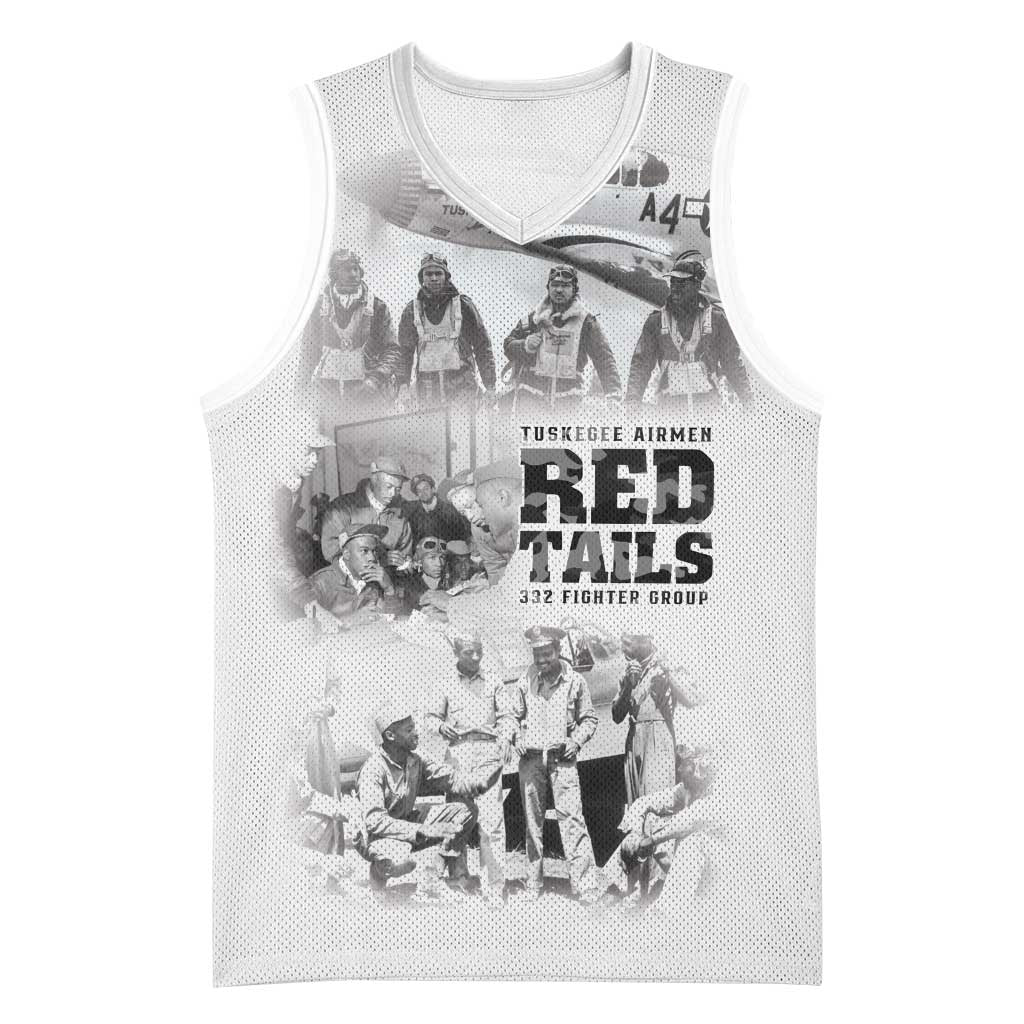 Tuskegee Airmen 332nd Fighter Group Basketball Jersey The First to Fly with Honor - Wonder Print Shop