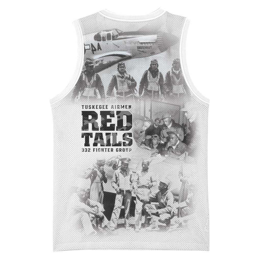 Tuskegee Airmen 332nd Fighter Group Basketball Jersey The First to Fly with Honor - Wonder Print Shop
