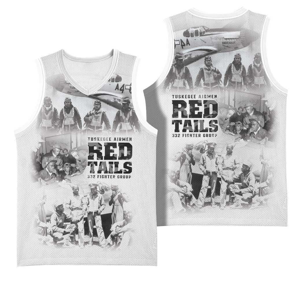 Tuskegee Airmen 332nd Fighter Group Basketball Jersey The First to Fly with Honor - Wonder Print Shop