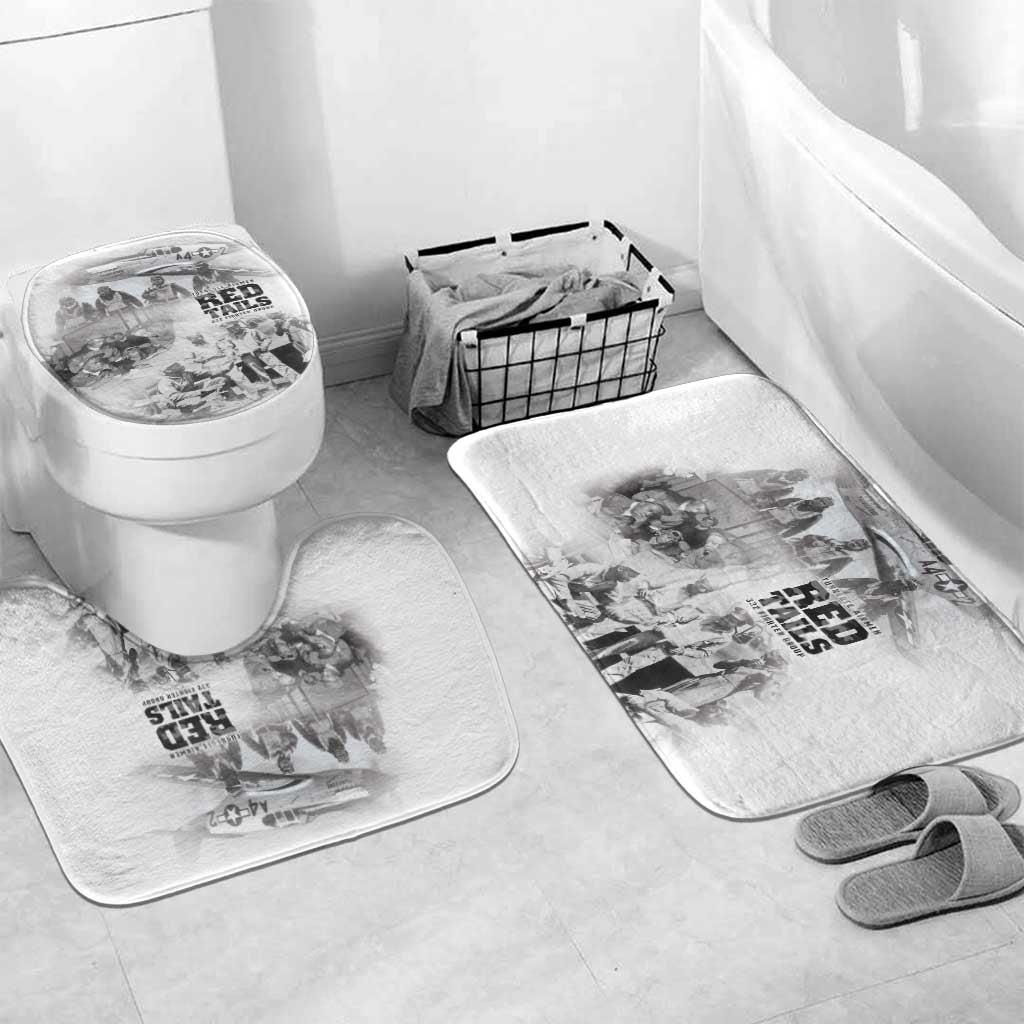 Tuskegee Airmen 332nd Fighter Group Bathroom Set The First to Fly with Honor - Wonder Print Shop