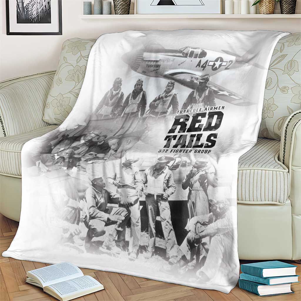 Tuskegee Airmen 332nd Fighter Group Blanket The First to Fly with Honor - Wonder Print Shop