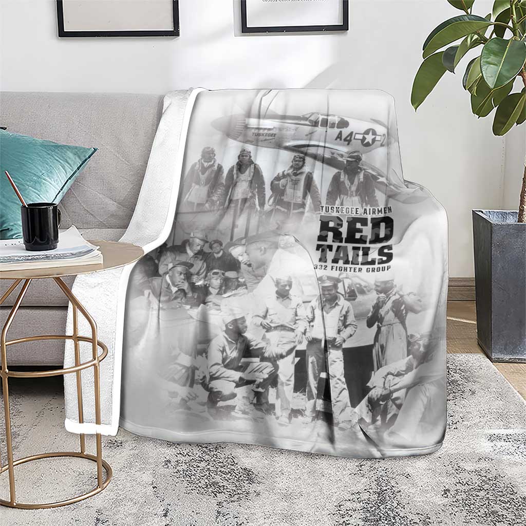 Tuskegee Airmen 332nd Fighter Group Blanket The First to Fly with Honor - Wonder Print Shop