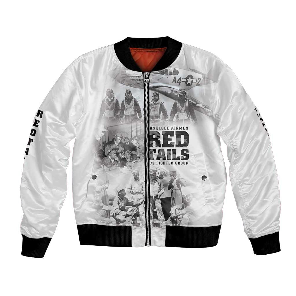 Tuskegee Airmen 332nd Fighter Group Bomber Jacket The First to Fly with Honor - Wonder Print Shop