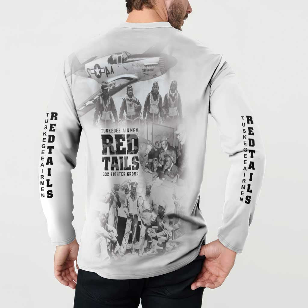 Tuskegee Airmen 332nd Fighter Group Button Sweatshirt The First to Fly with Honor - Wonder Print Shop